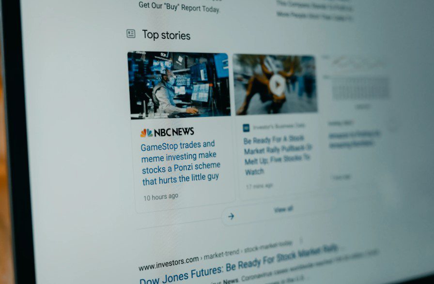 google news on a browser