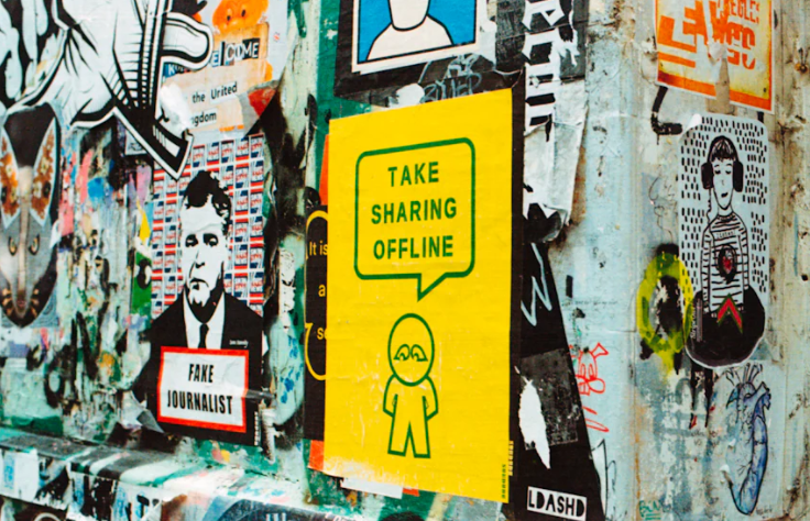 take sharing offline poster