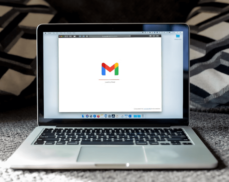 gmail on a laptop