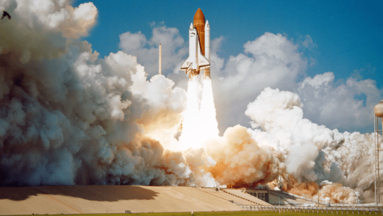 Rocketship launching