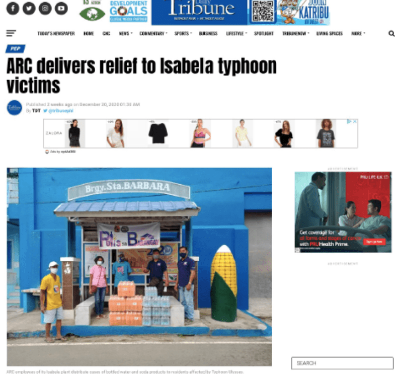 Daily Tribune pickup for ARC