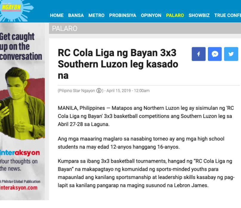 Pilipino Star Ngayon for ARC
