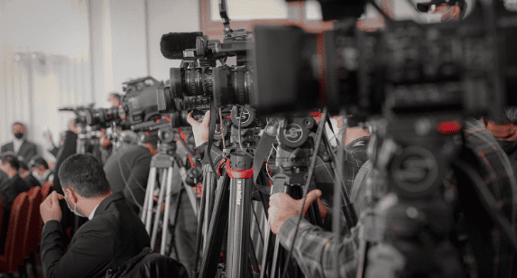 cameras shooting something